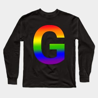 Rainbow Letter G Long Sleeve T-Shirt